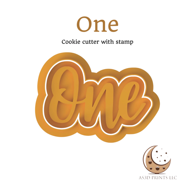 One cookie cutter with stamp