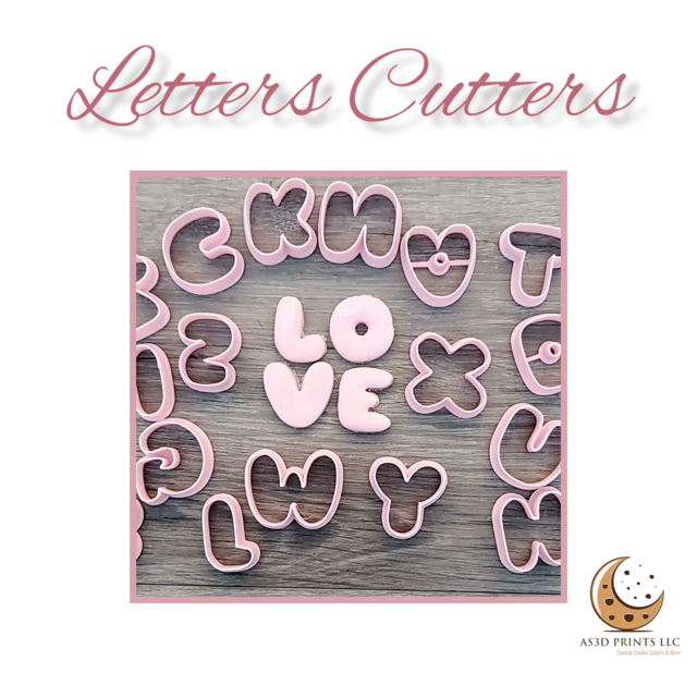 LETTERS cookie cutters