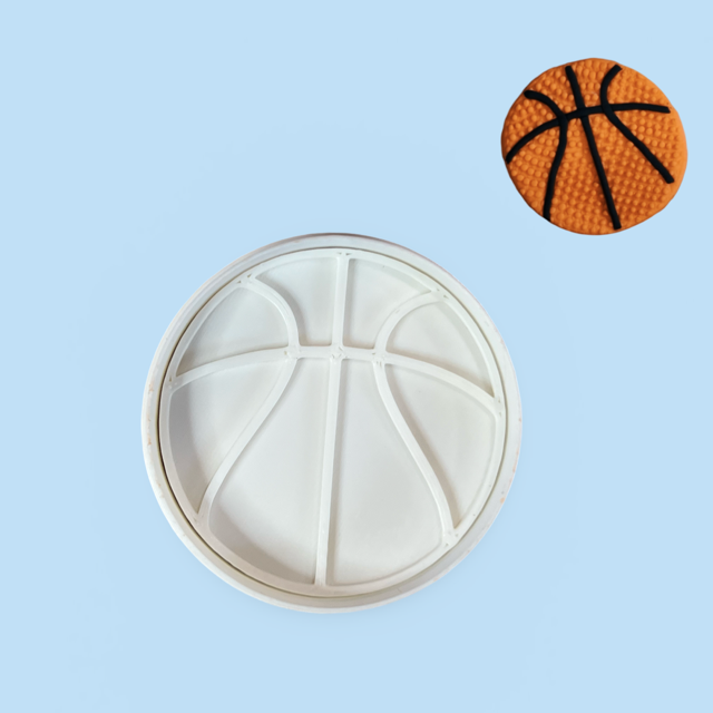 Basketball Ball cookie cutter with stamp