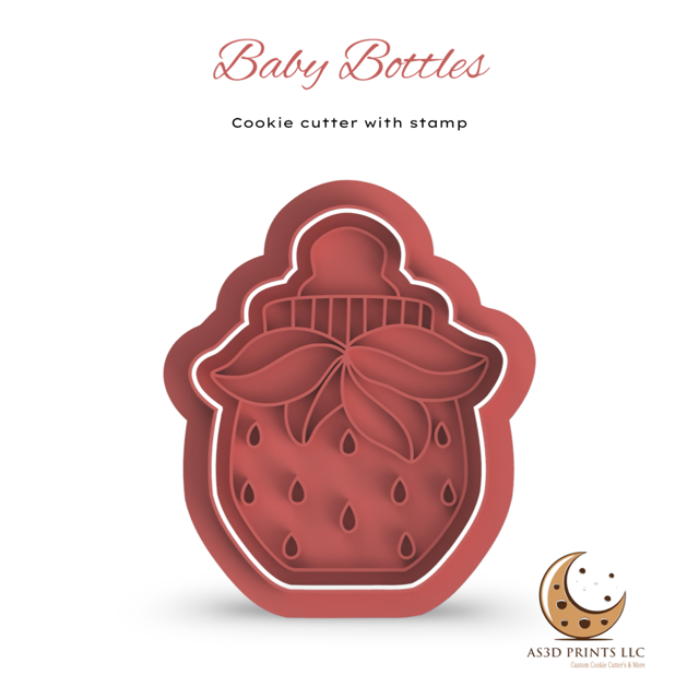 Baby Bottles stamp with cutter