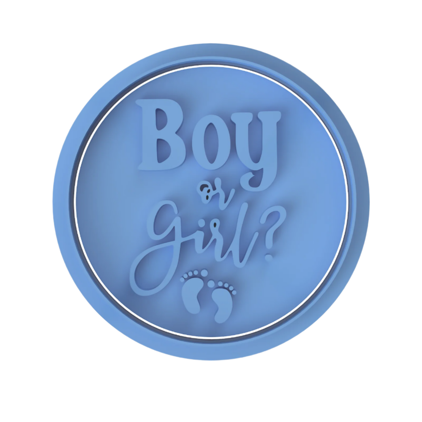 Boy or Girl ? stamp with cutter
