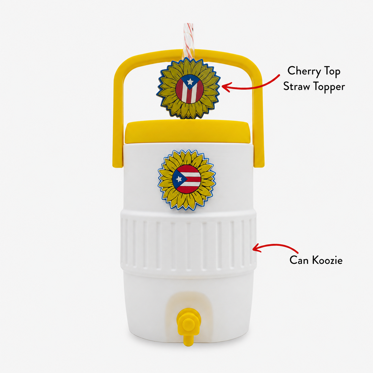 Sunflower PR Can Koozie
