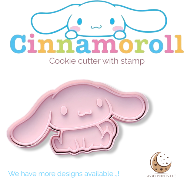 Cinnamoroll cookie cutter with stamp