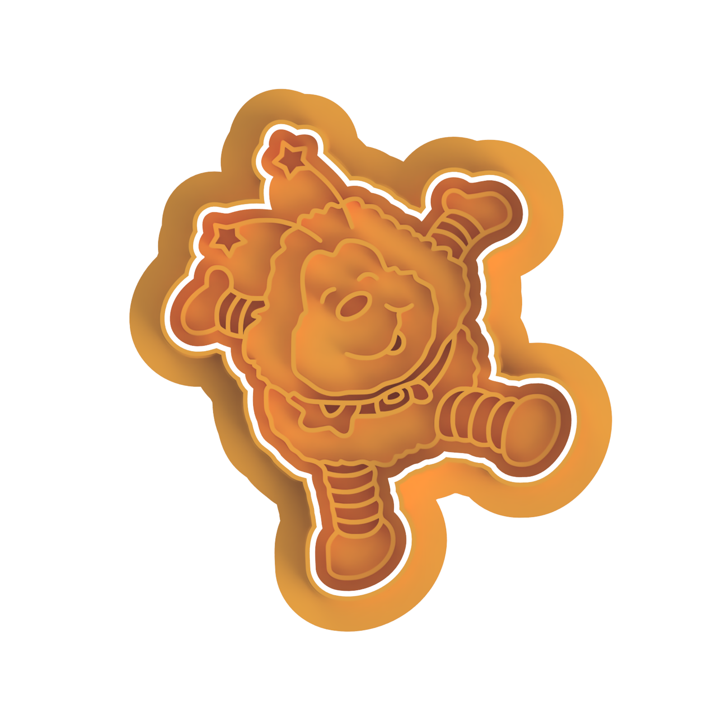 Rainbow Brite cutter with stamp