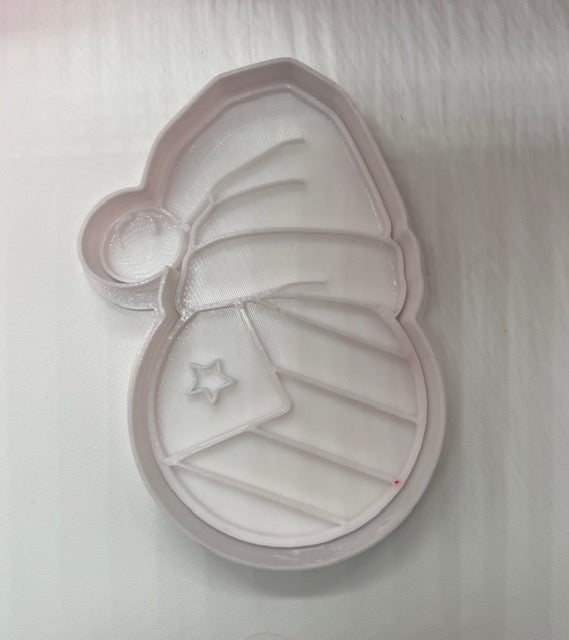 PR Flag with Christmas hat cookie cutter with stamp