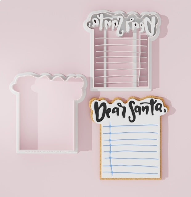 Santa Letter cutter fondant