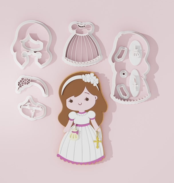 Communion Girl cutter fondant