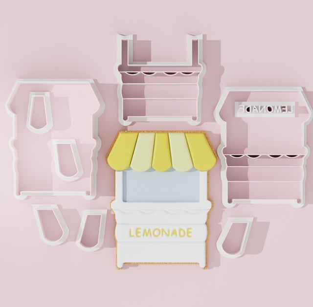 Lemon Kiosk cutter fondant