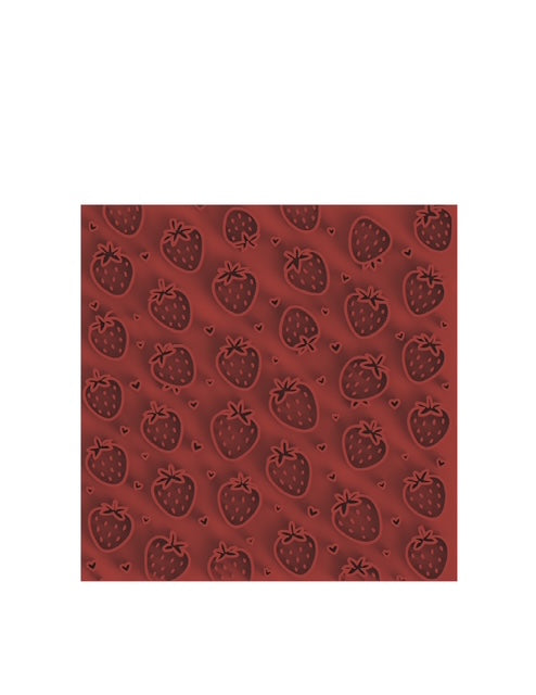 Fondant Stamp Impressions Strawberry