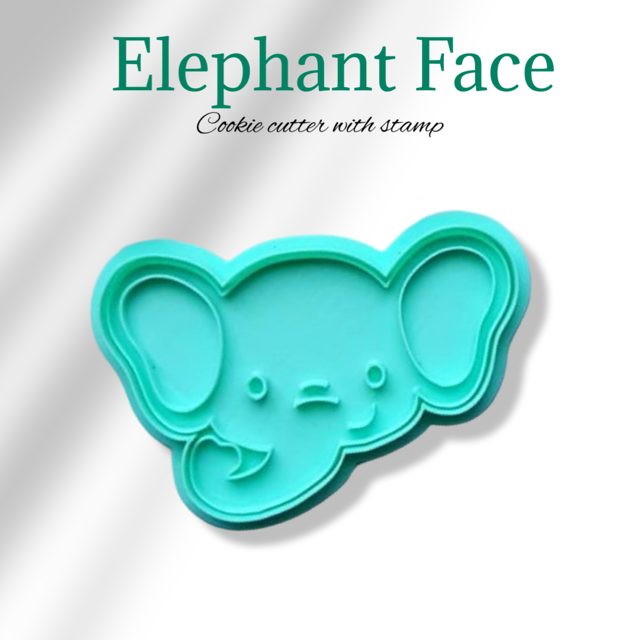 Elephant Face cookie cutter
