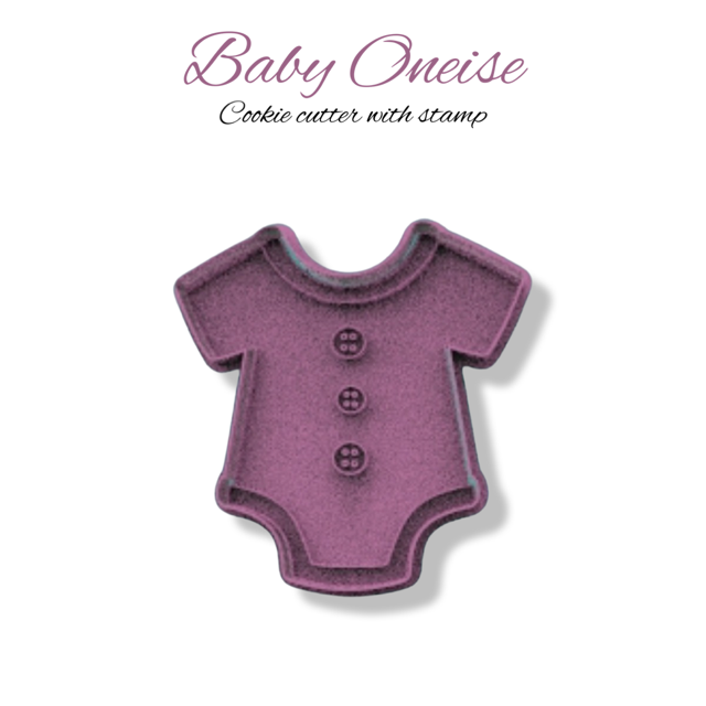 Baby Oneise cookie cutter with stamp