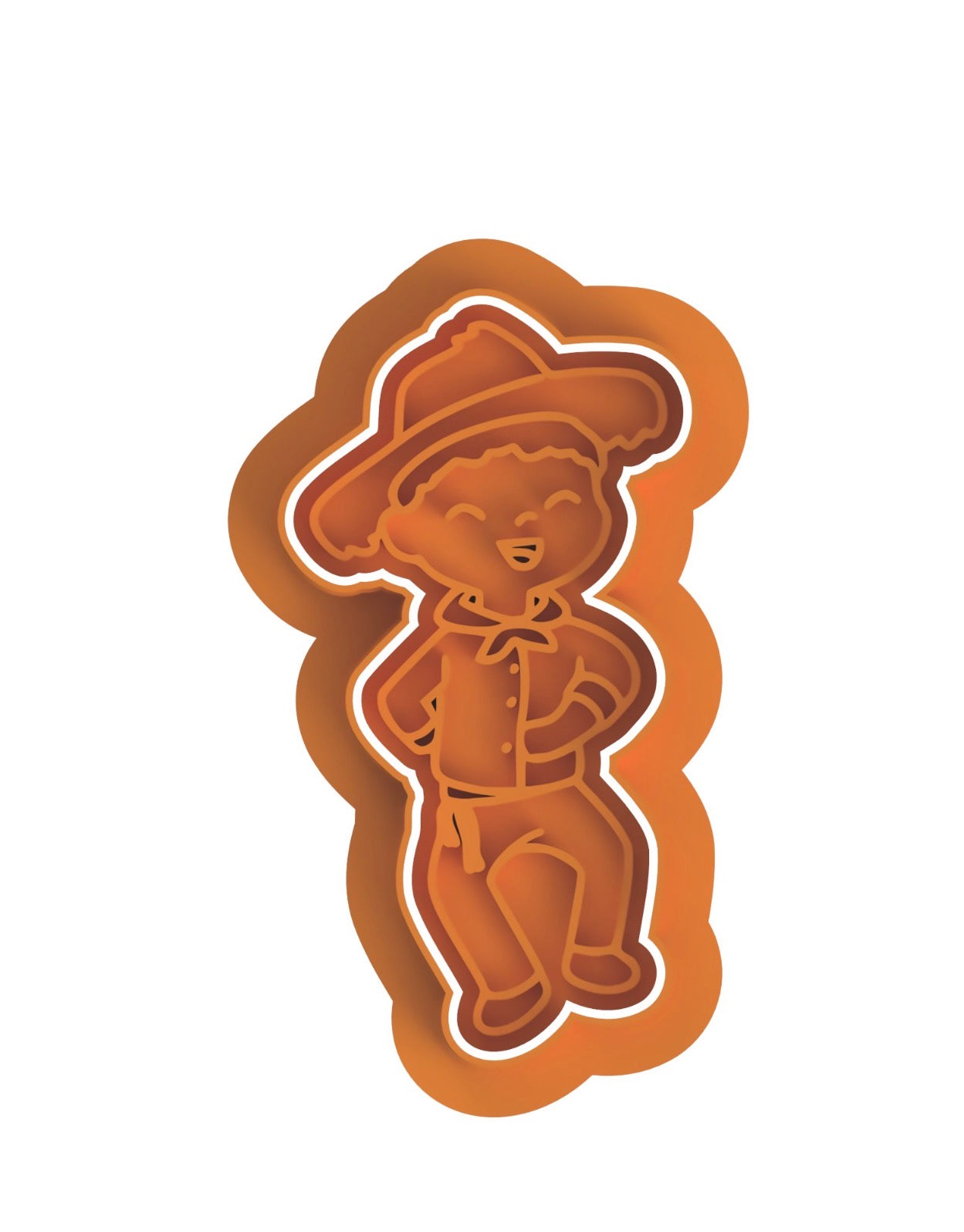 Jibarito cookie cutter with stamp