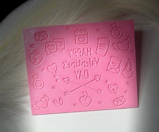 Valentine Embosser cookie cutter with stamp