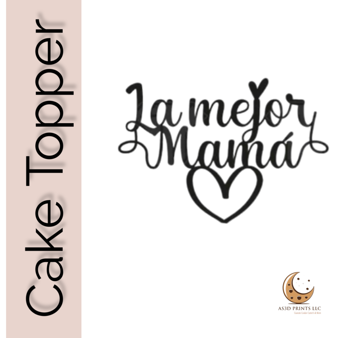La mejor Mama cake topper