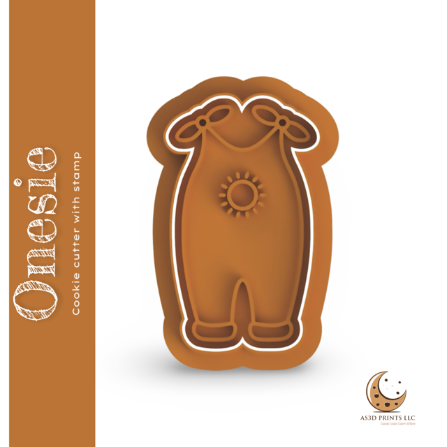 Onesie stamp with cutter