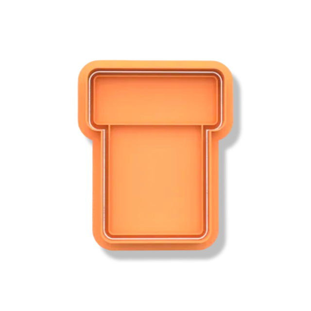 Tube Super Mario cookie cutter with stamp