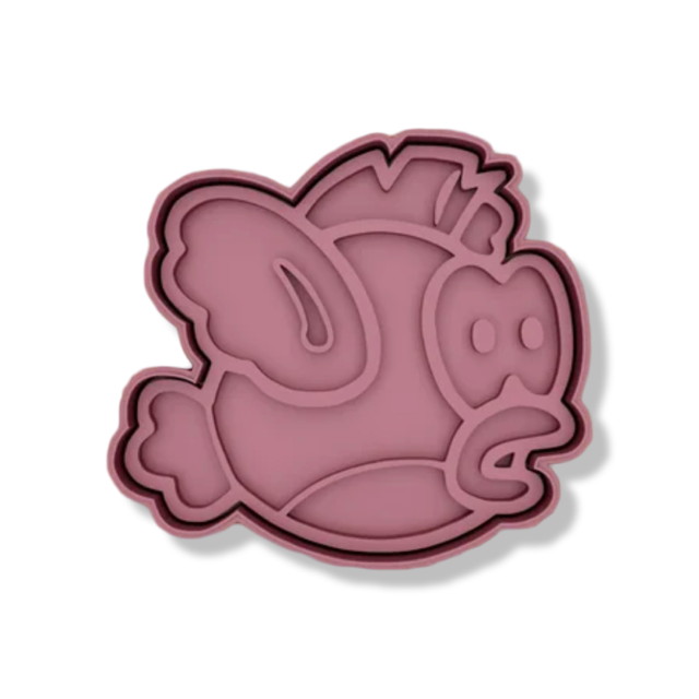 Fish Super Mario cookie cutter with stamp