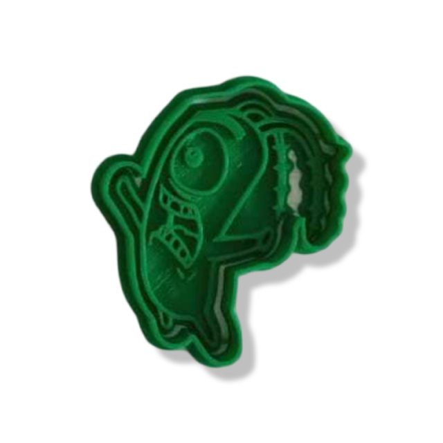 SpongeBob fish cookie cutter with stamp