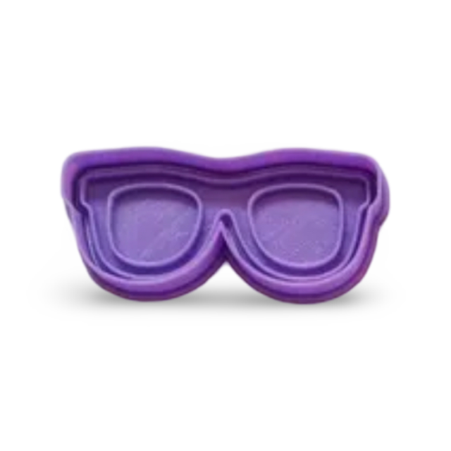 Blippi Glasses cookie cutter with stamp