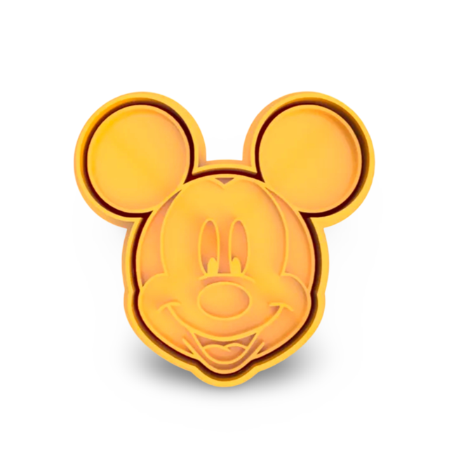 Mickey Mouse cookie cutter with stamp