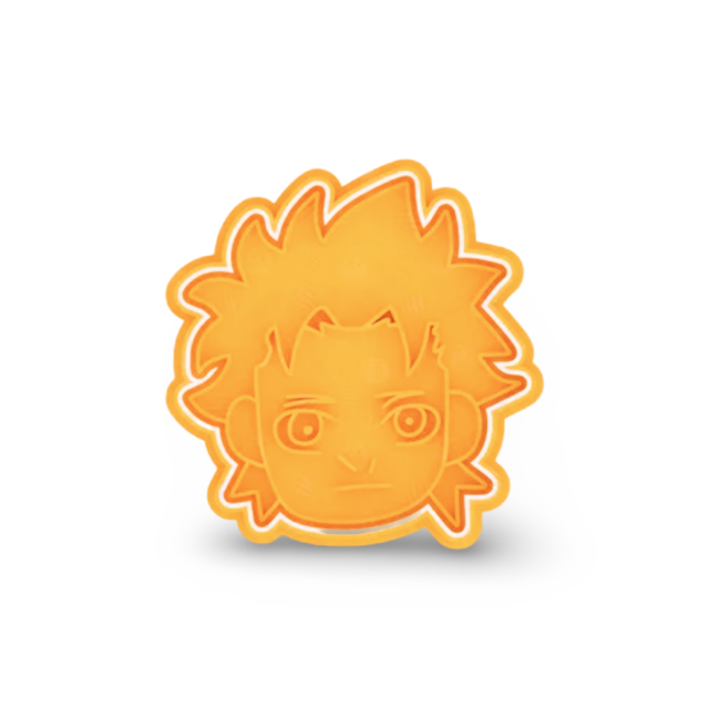 Naruto cookie cutter with stamp