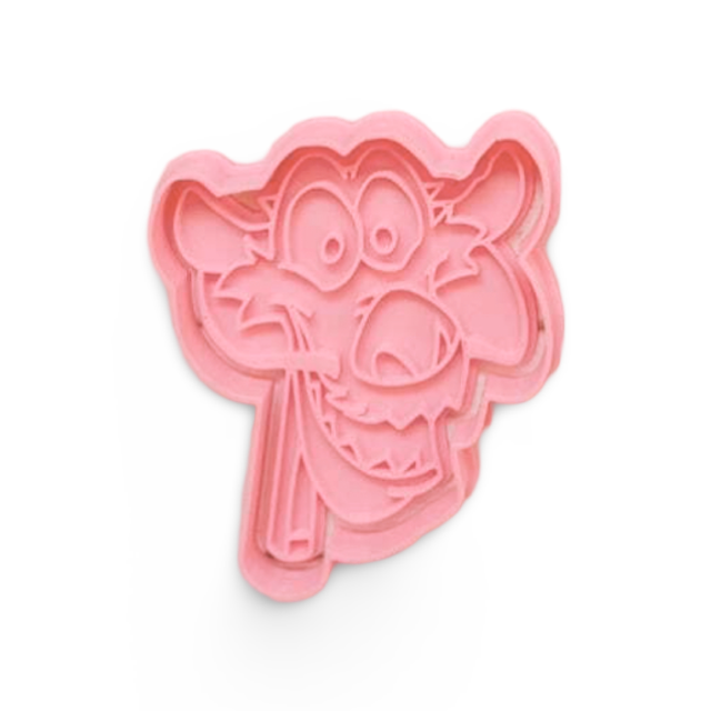 Mushu cookie cutter with stamp