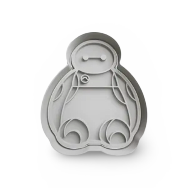 Baymax cookie cutter with stamp
