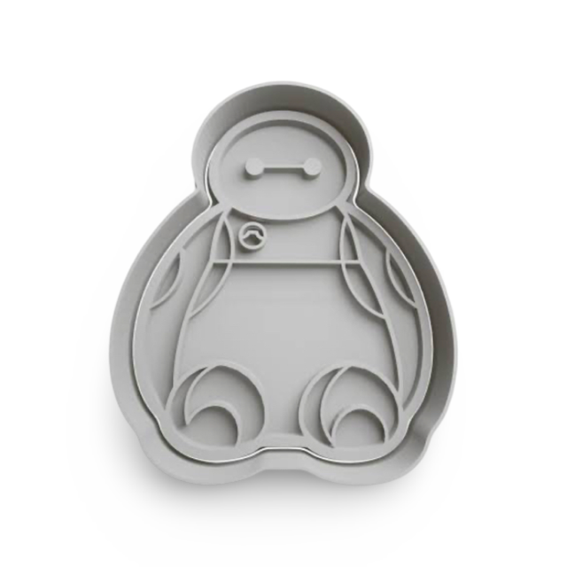 Baymax cookie cutter with stamp
