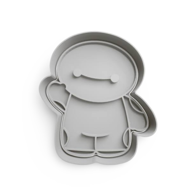 Baymax cookie cutter with stamp