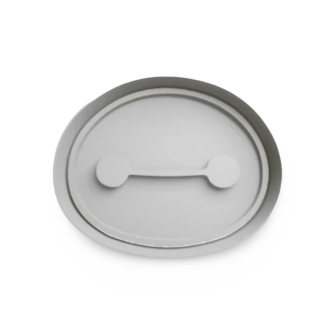 Baymax cookie cutter with stamp