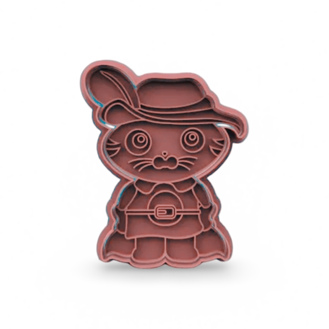 Shrek-Ogre hunter cookie cutter with stamp