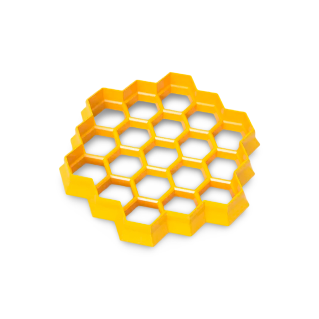 Bee hive cookie cutter with stamp
