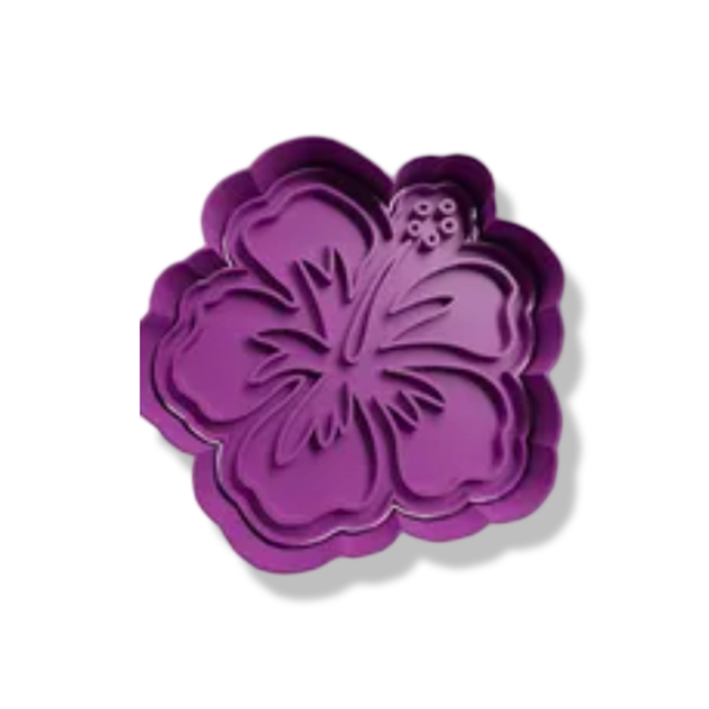 Hawaiian Flower cutter with stamp