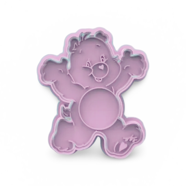 Care Bears cookie cutter with stamp