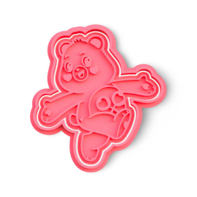 Care Bears cookie cutter with stamp