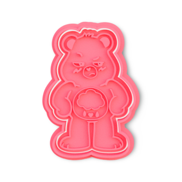 Care Bears cookie cutter with stamp