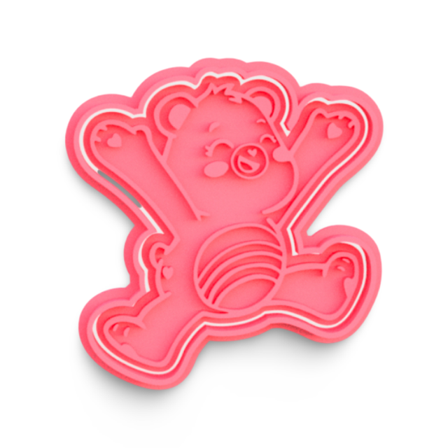 Care Bears cookie cutter with stamp