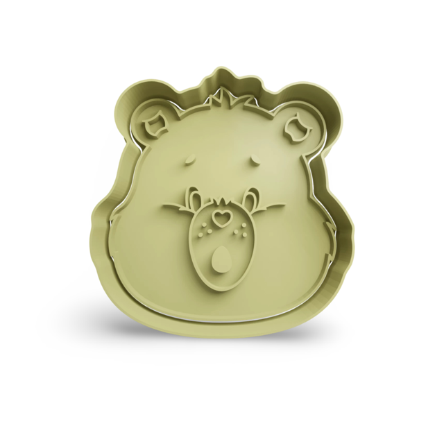 Care Bears cookie cutter with stamp