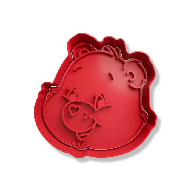 Care Bears cookie cutter with stamp