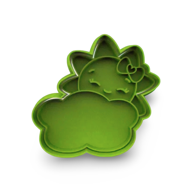 Plaque Sun cookie cutter with stamp