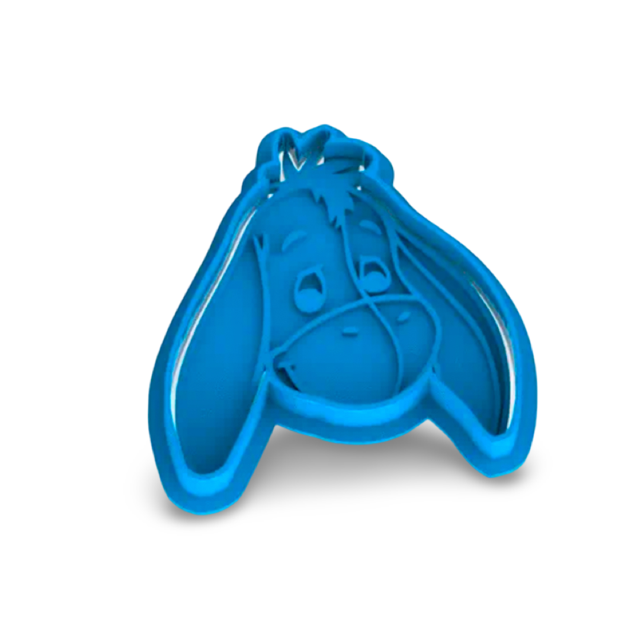 Eeyore cookie cutter with stamp