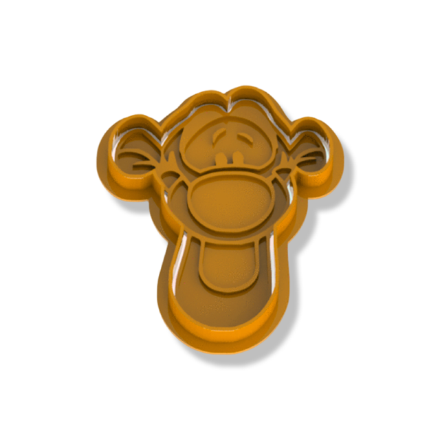 Tiger cookie cutter with stamp