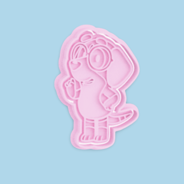 Bluey cookie cutter with stamp