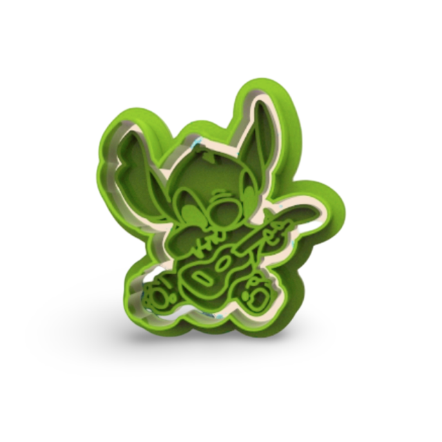 Lilo Stitch cookie cutter with stamp
