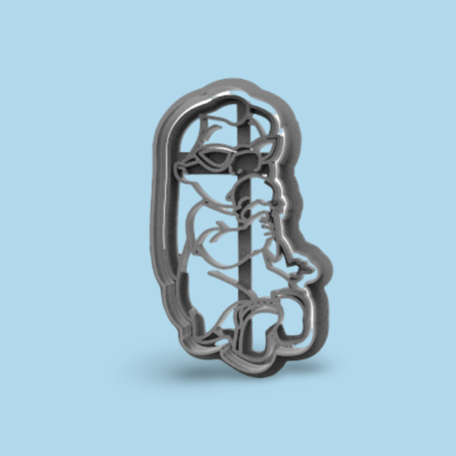 Pelekai cookie cutter with stamp