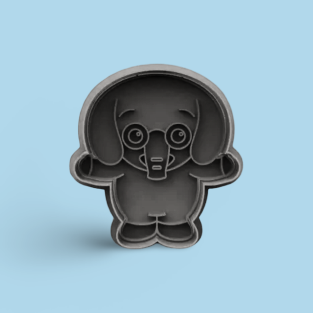 Nesho -Plim Plim cookie cutter with stamp