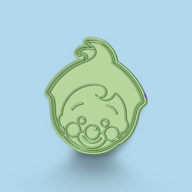 Plim Plim cookie cutter with stamp