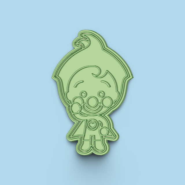 Plim Plim cookie cutter with stamp