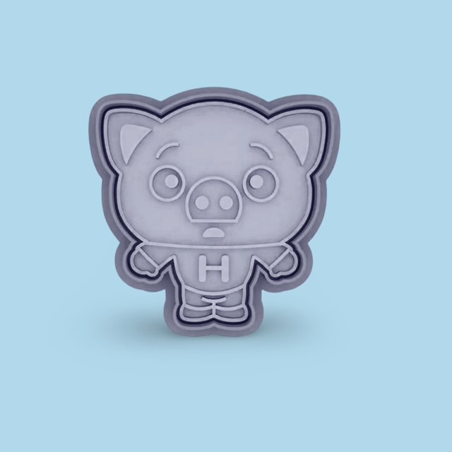 Hoggie -Plim Plim cookie cutter with stamp