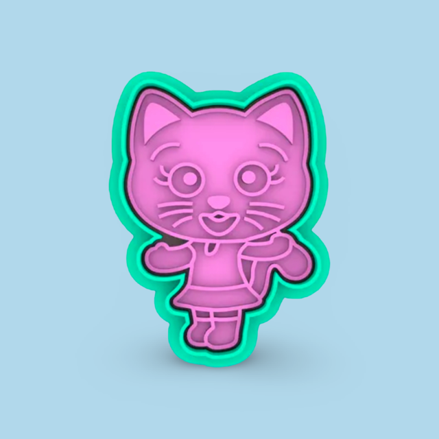 Mei Li -Plim Plim cookie cutter with stamp